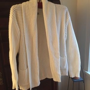 Cream cardigan women's size Small